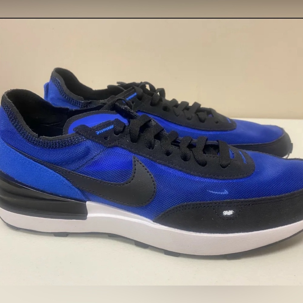 Mens Nike Waffle One Racer Blue/Black-White Sz.13